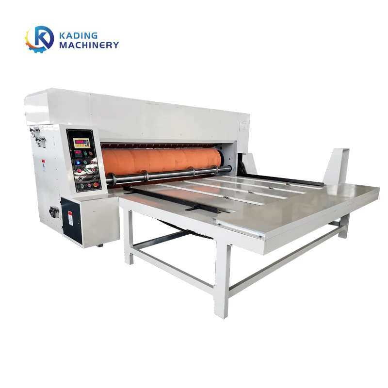 Semi-auto Chian Feeding Type Semi Automatic Carton Flexo 2/3/4/5  Printing Slotting Die Cutting Machine