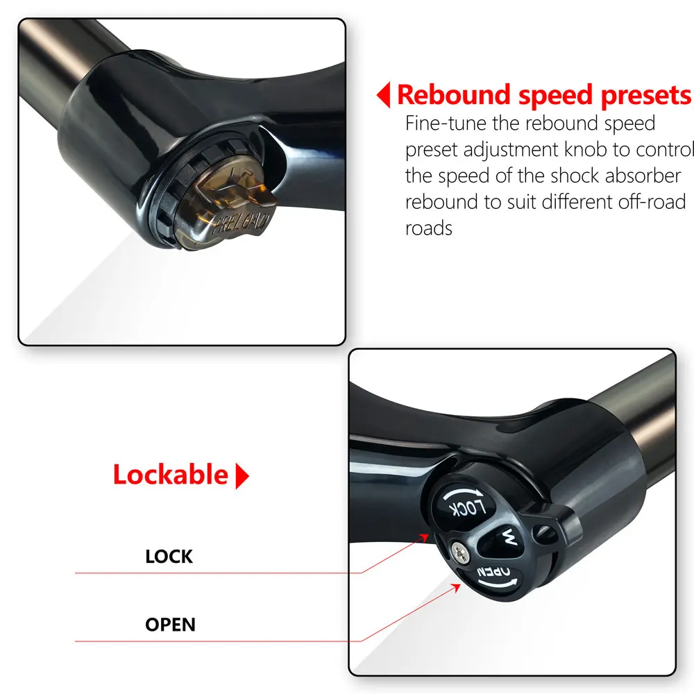 Magicbros Aluminum Alloy Lockable 26 27.5 29 inch Mountain Bike Bicycle Mechanical Fork with Low Price India