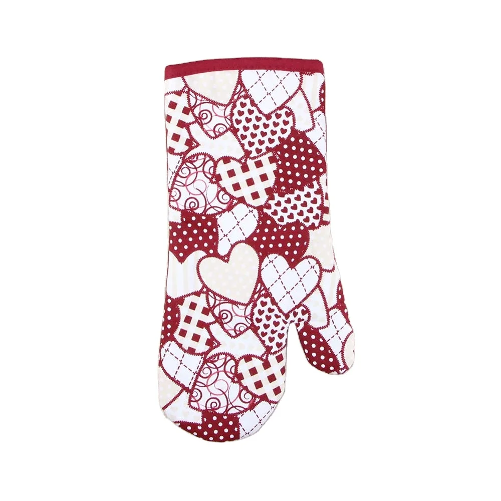 Варежки для духовки, хлопковые Симпатичные кухонные митенки, термостойкие для готовки, с цветочным принтом, 7*13 дюймов
