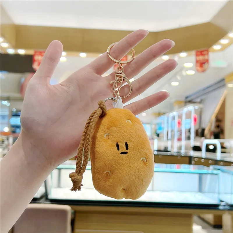 Маленькая подвеска в виде картофеля Harbin мемориальная безделушка со льдом и снегом плюшевая Милая мультяшная кукла брелок для ключей