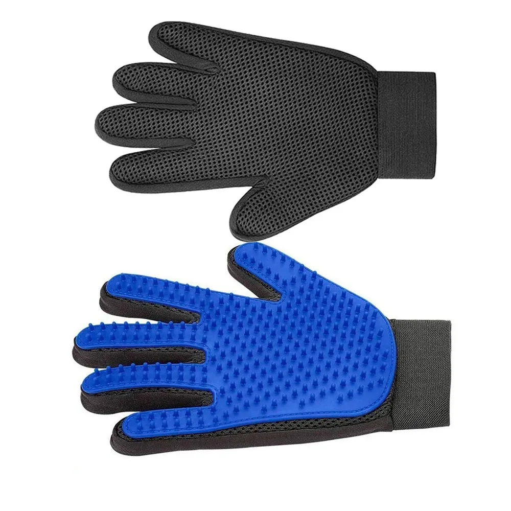 Wholesale Custom Silicone Pet Hair Remover Gloves Pet Grooming Glove Guantes de mascotas Deshedding Brush Glove