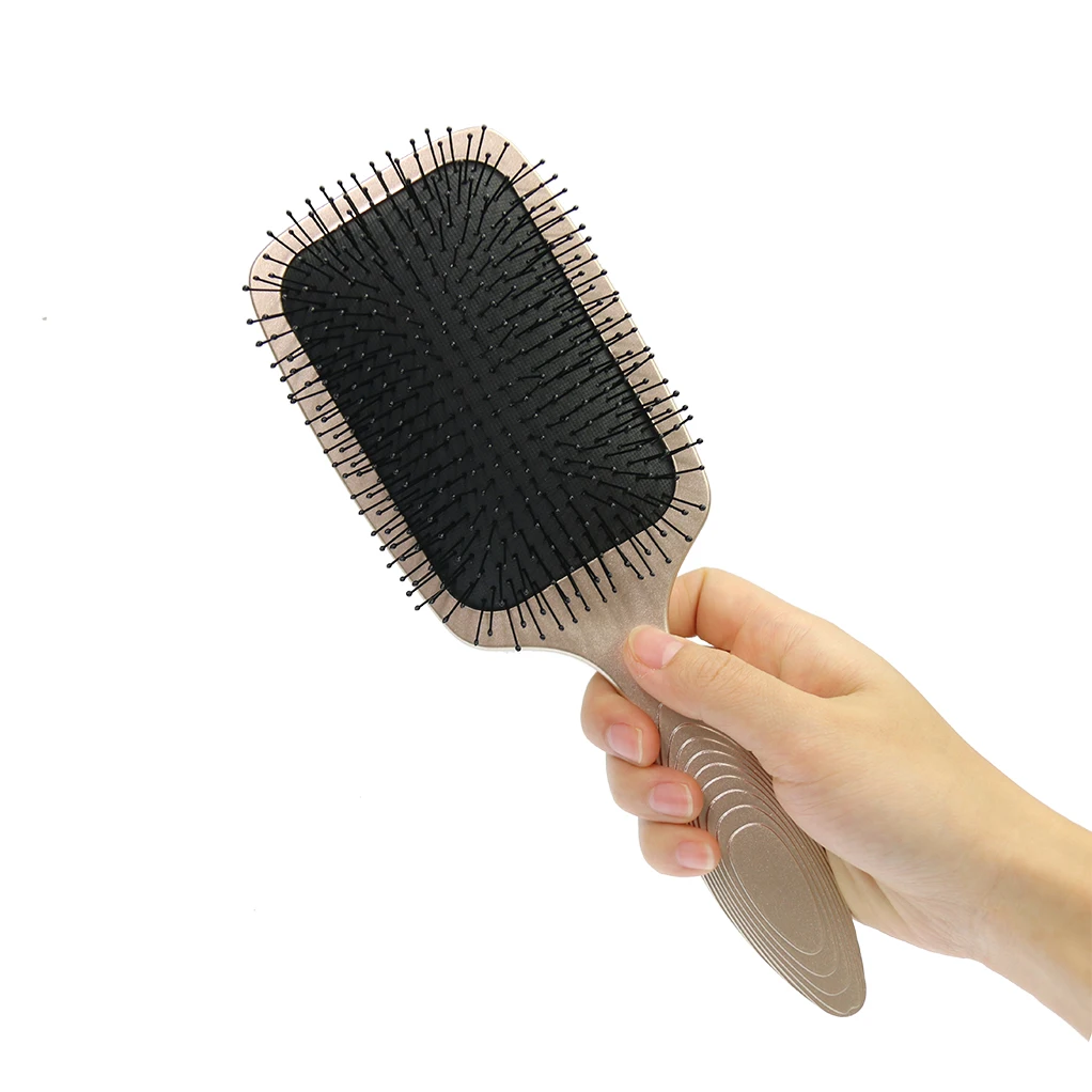Wholesale Private Label Hairdressing Styling Tools Hair Brush Detangling Custom Curved Plastic Hair Brush for Blow Hairstyle