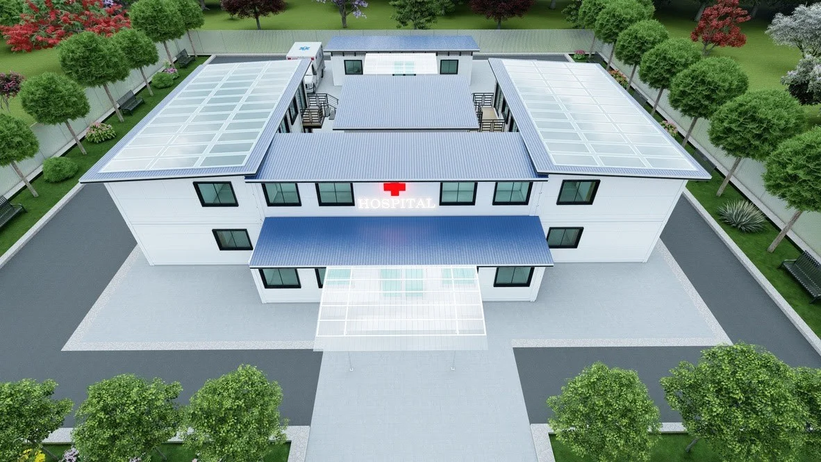 Prefabricated modular hospitals buildings and mobile hospital clinics are used as quarantine and clinical health facilities