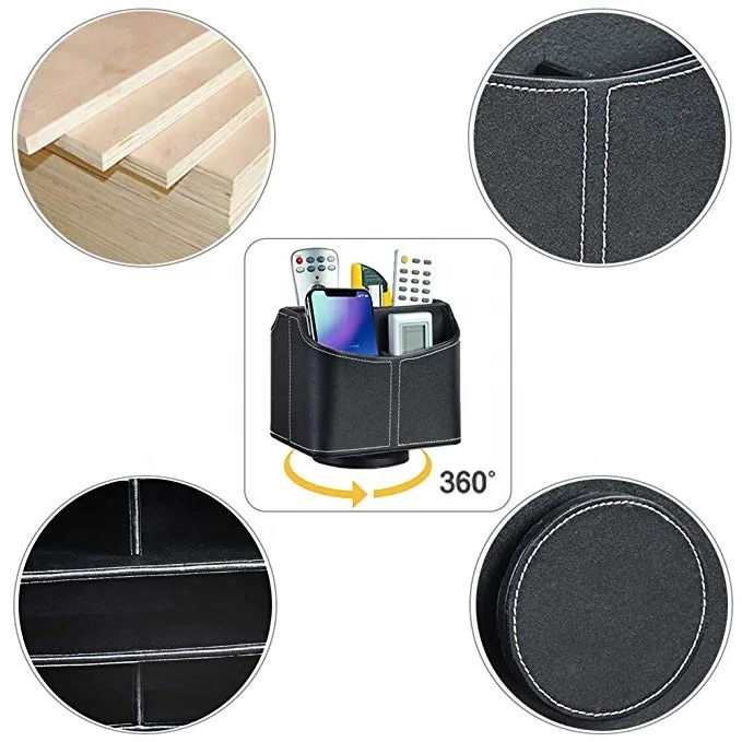 360 Degrees Rotatable Remote Control Organizer Spinning Remote Organizer Remote Caddy