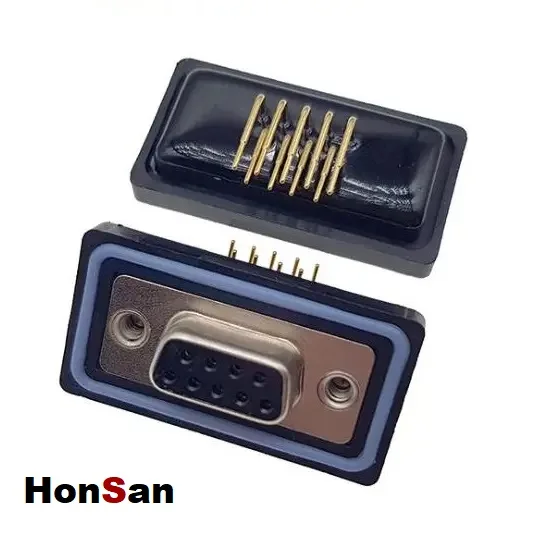 Smart Professional Manufacturer Of Waterproof D-sub 9p Female 90degree Dip Connector Ip67