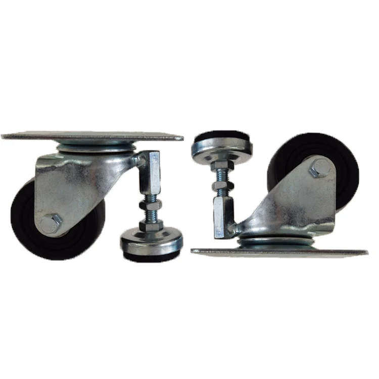 Hot selling heavy duty steel castor wheel 3/4/5 Inch adjustable height castor wheel