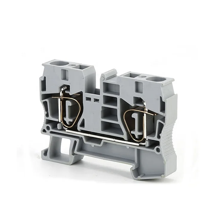 Spring type ST10 10mm din rail straight screw terminal block electric connector