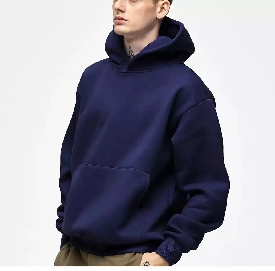 480 gsm 100% cotton plain essentials hoodie mens heavyweight hoodie oversized sweatshirt men cropped hoodie men