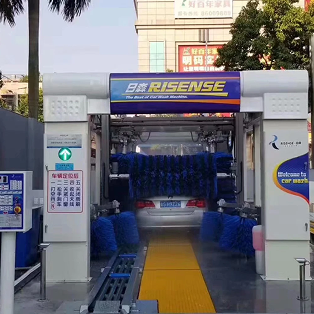 Автоматический Экспресс-туннельный привод risense для мойки автомобилей/горячая Распродажа оборудования для мойки автомобилей, Бесплатная установка