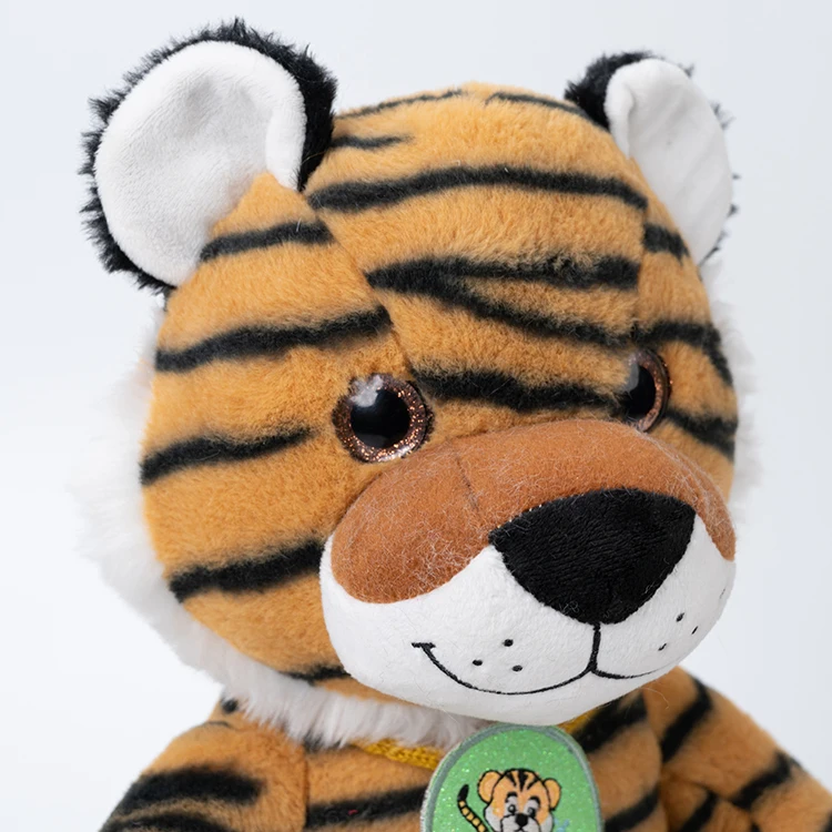 furry custom soft tiger plush toy stuffed animal dolls for kids toys gifts custom animals cute tiger plush toys