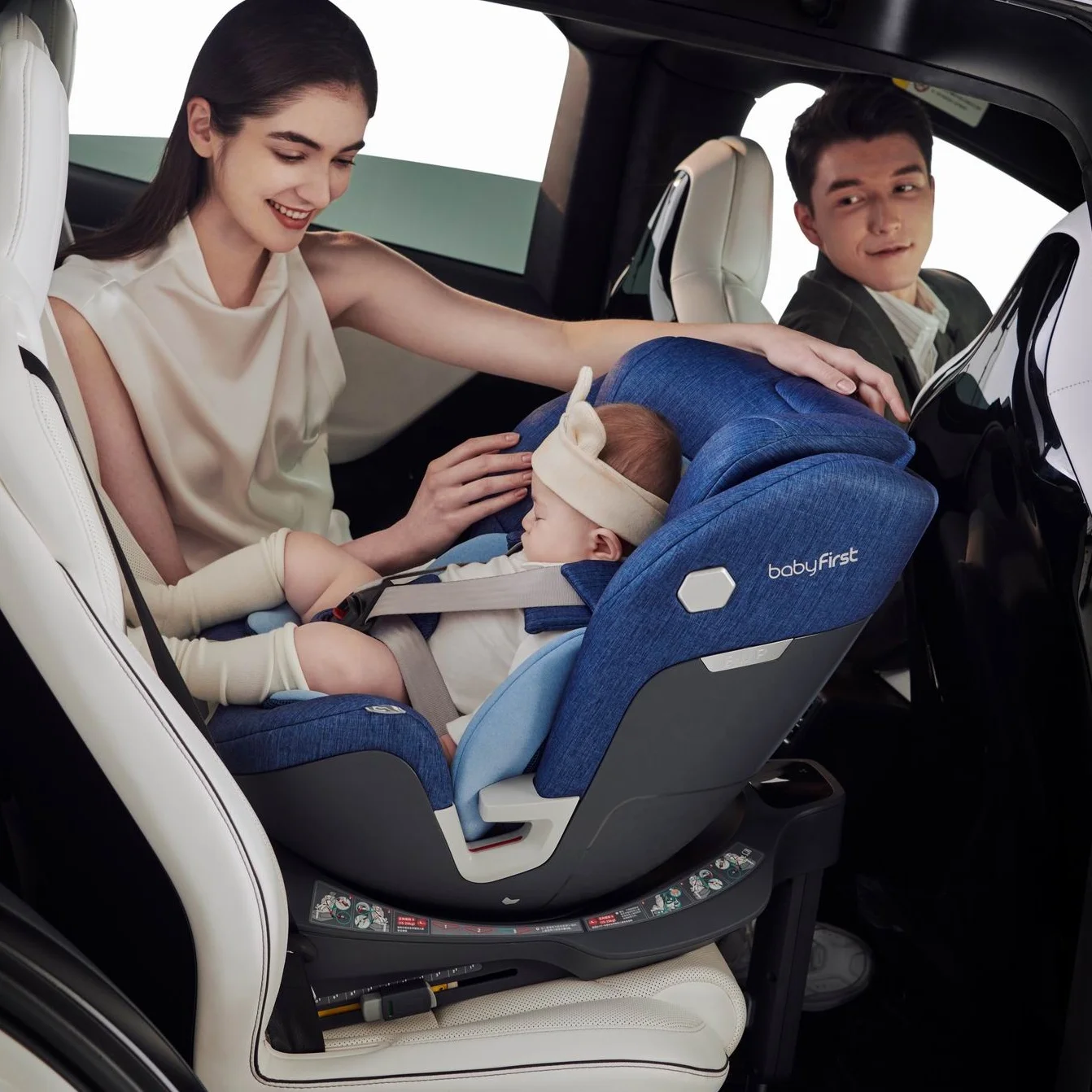 
Safety kids Best I-Size 40-105cm With Isofix&Support Leg Blue European safety child car seat R153B 