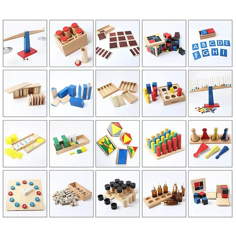 TOP Baby Montessori Materials Toys Sets Other Educational Premium Wooden Toys Kids Game Children Sensory Toys Montessori