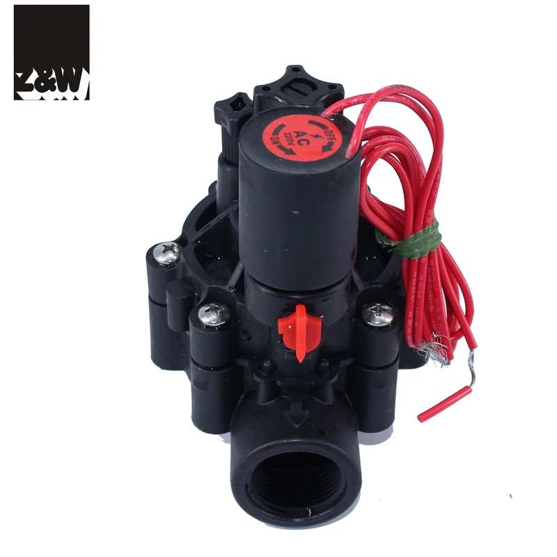 DN25 1 inch irrigation water valve electric solenoid on and off  flow control adjustable