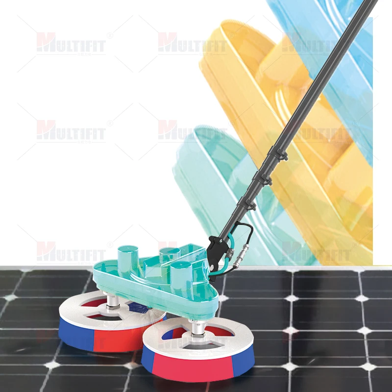 MULTIFIT Solar Panel Cleaning Brush Water Fed Pole Window Cleaning Telescopic Pole 3.5m 5.5m 7.5m Electric Brush