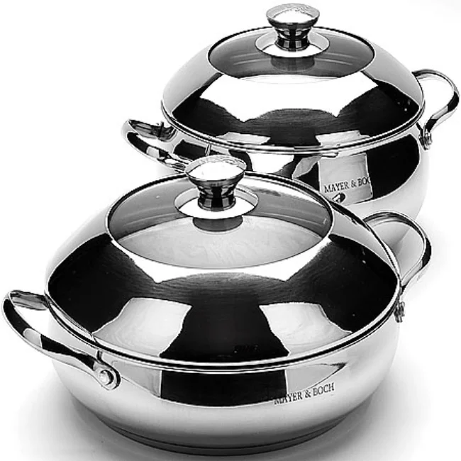 Japanese Casserole Casserole Induction Stainless Steel Stock Pot Heavy Duty Cookware 3 Sizes Sets