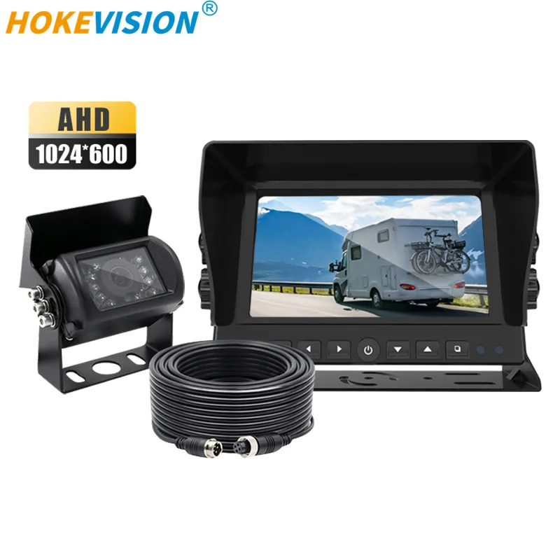 Factory Price 1080P / 720P AHD Car Reverse Camera IPS Screen Color Monitor with Backup Side View Camera for Truck RV Van Trailer