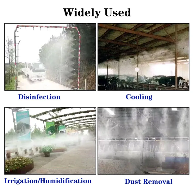 5M/10M/20M PE Hose 6mm 8mm Pipe Tubing For Misting Cooling System Outdoor Backyard Garden Irrigation Sprinkler Misting Fittings