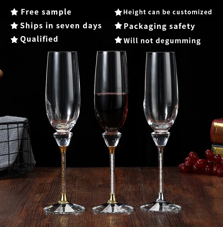 Special Low Price Crystal Wine Glasses Luxury Champagne Glasses Wholesale Red Wine Glasses
