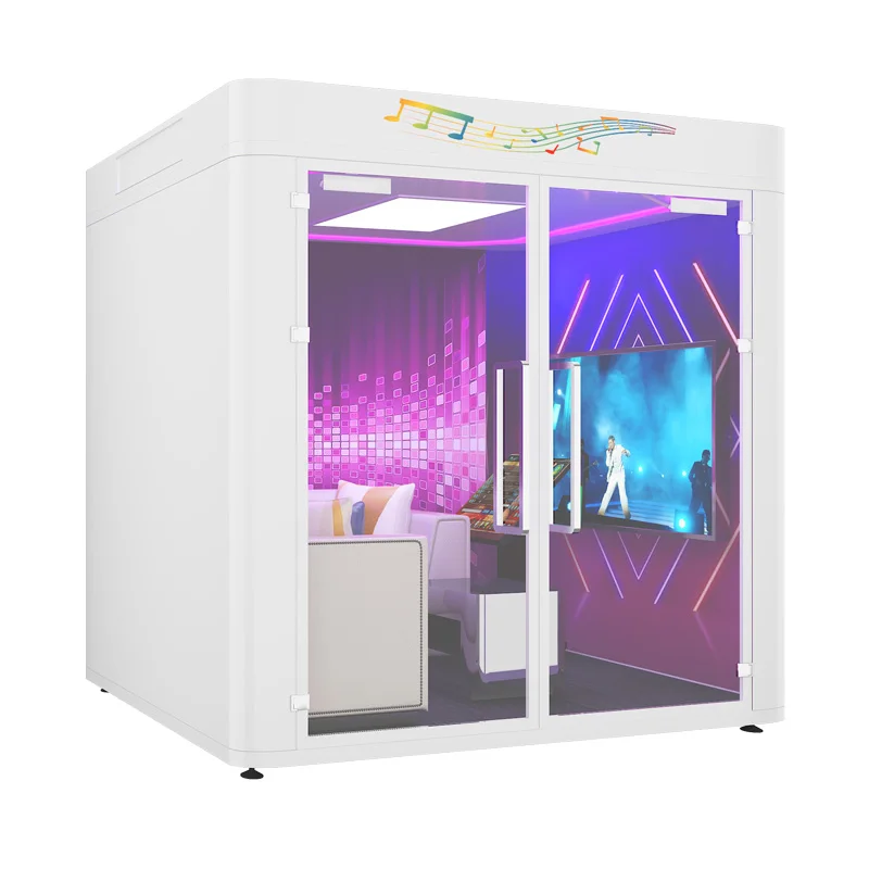 Modular Sound Proof Rooms For 4 Persons  KTV Singing Room At Home Karaoke Music Soundproof Booth Small Sound Proof Box