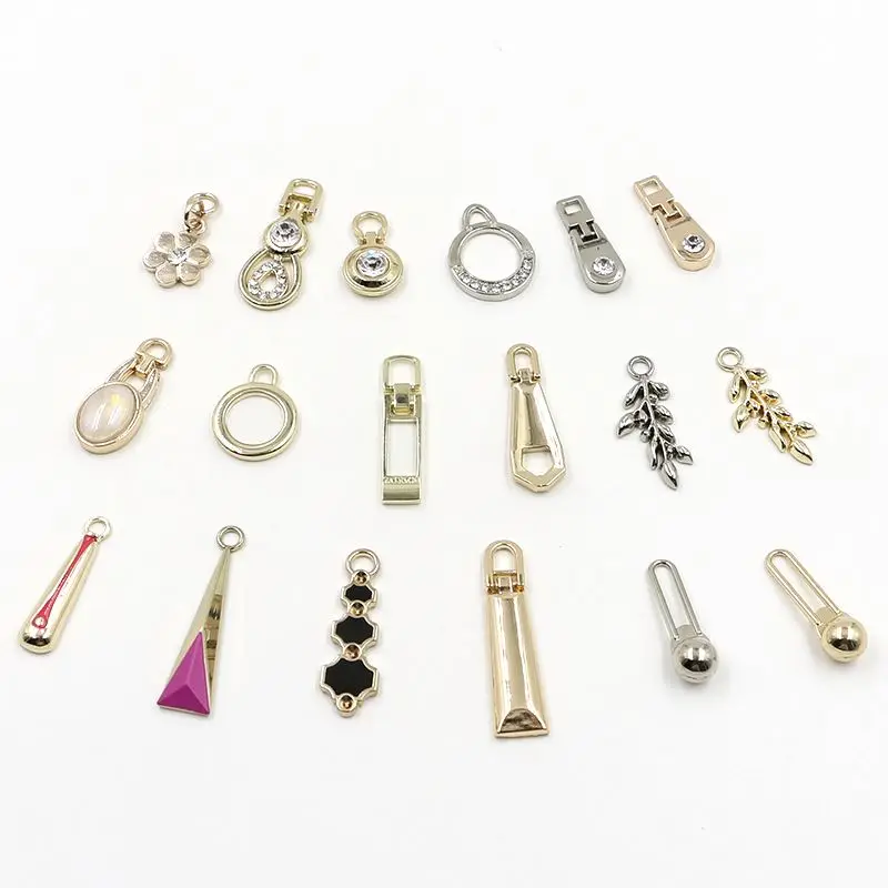 
Custom color No5 coil zipper use non lock zip runner with water drop puller 