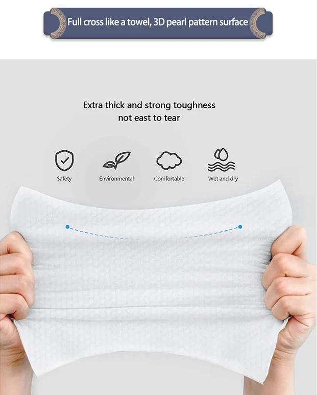 Biodegradable Nonwoven Fabric Wash A Face Towel Disposable Facial Towel