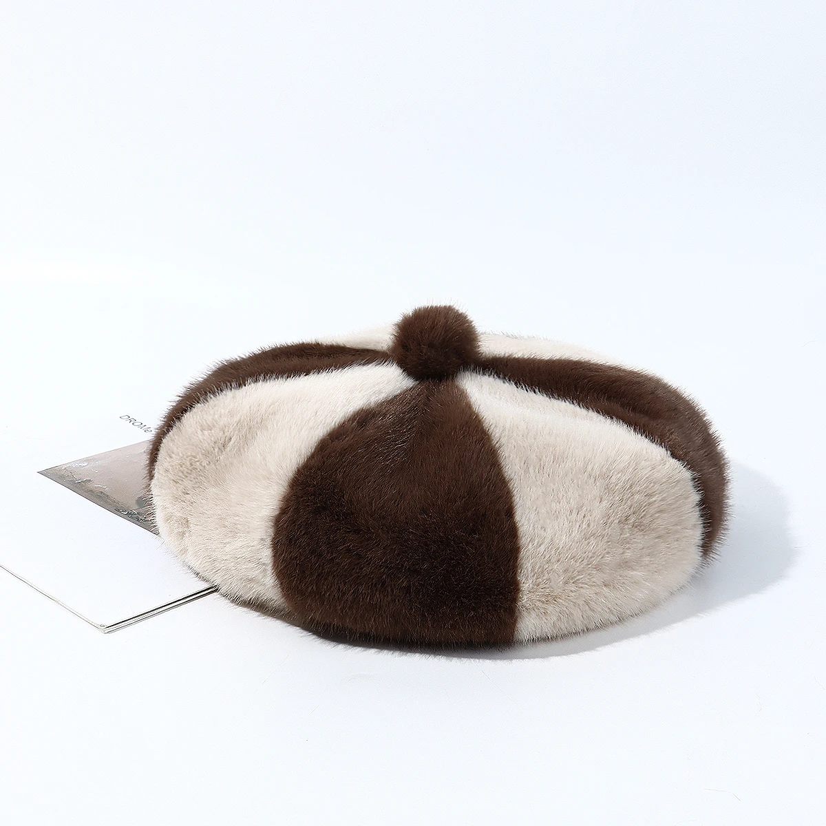Autumn Winter Adults Beret Cap Advanced Sense Mink Velvet Octagon Hat Warm Small Painter Wool Berets for Children Made from Felt