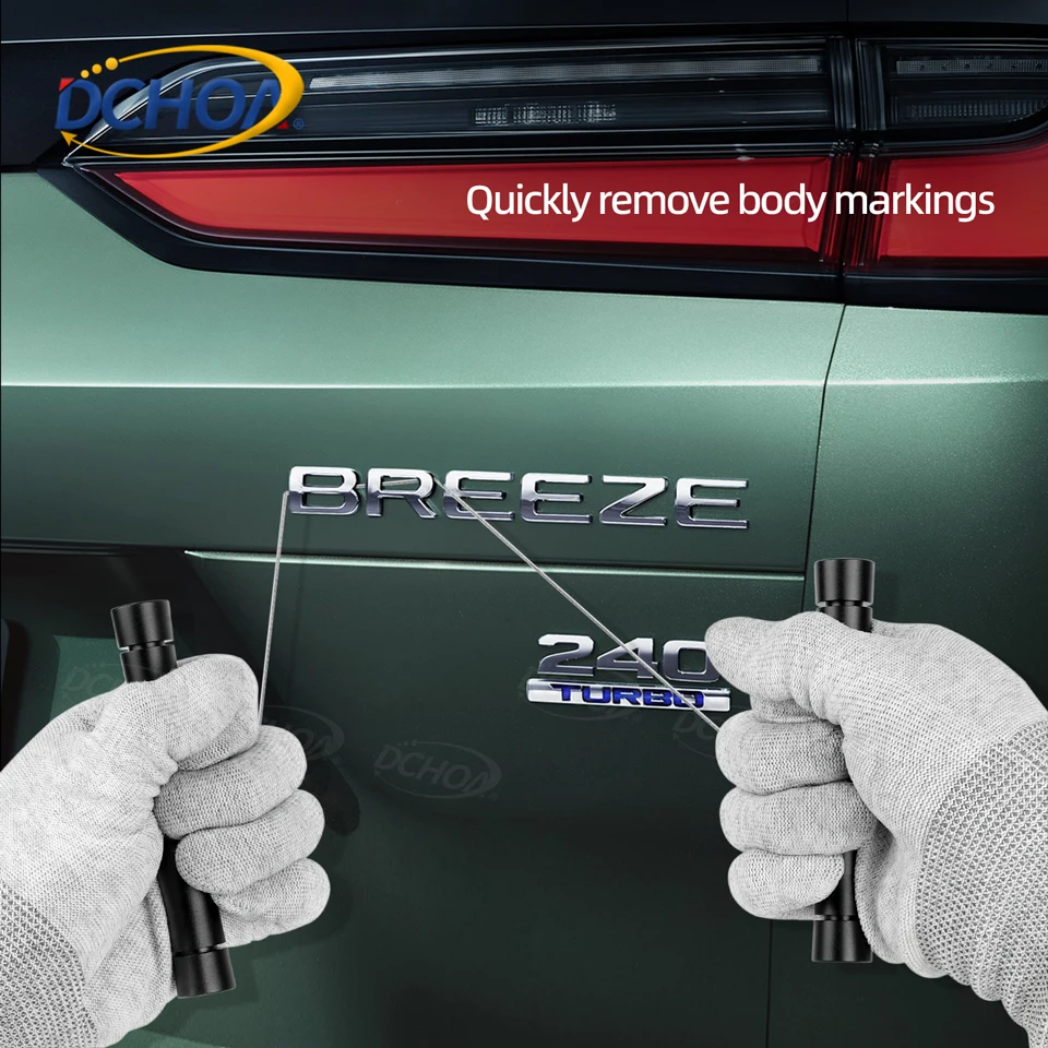 Hot Sale Car Logo Remover Metal Emblem Sticker Removal Knifeless PE Wire Cleaning Scraper Tool