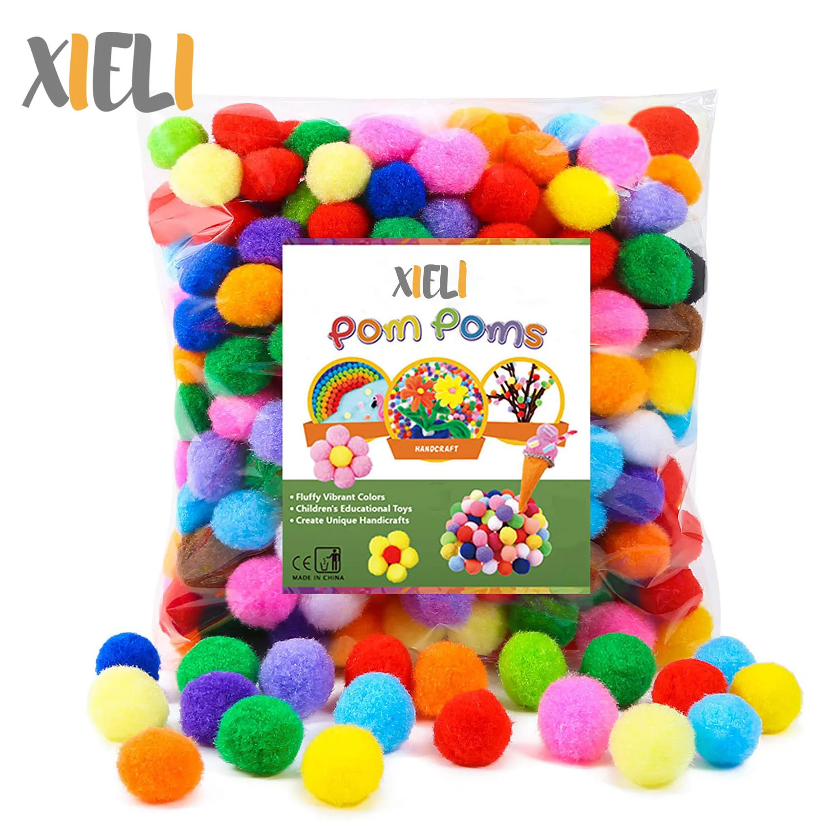 
Pompoms Arts and Crafts Pom Poms Balls For Hobby Supplies And Creative Craft DIY Material 