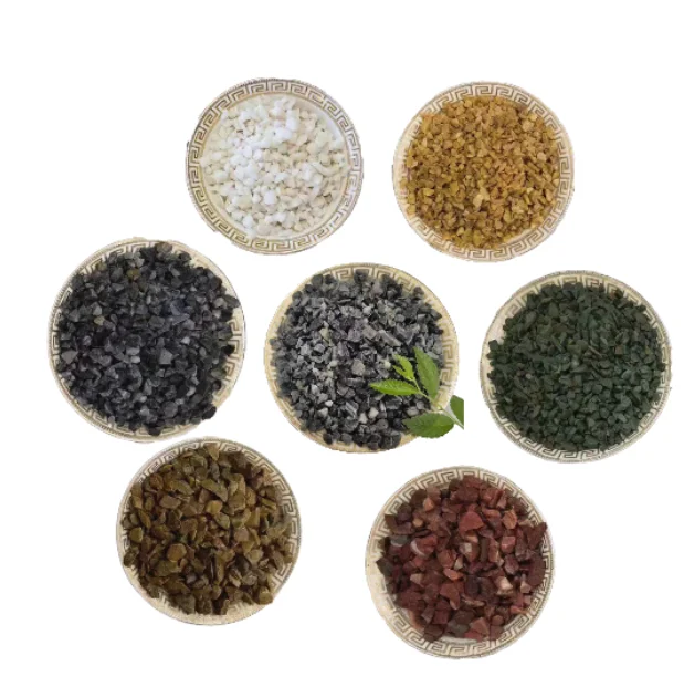 Factory price little Resin Bond Gravel Terrazzo Stone Chips Pebble Stones Used For Garden Landscaping And Road