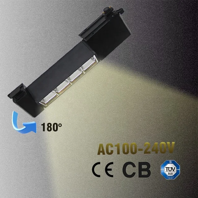 Linear Ceiling Recessed Interior Lighting System Led Magnetic Rail Track Light For Workshop Building