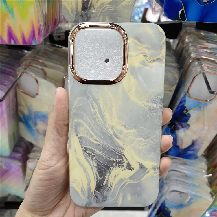 IMD TPU mobile Phone Case cover for iPhone 13 12 mini 11 Promax soft TPU marble cell phone case manufacturer