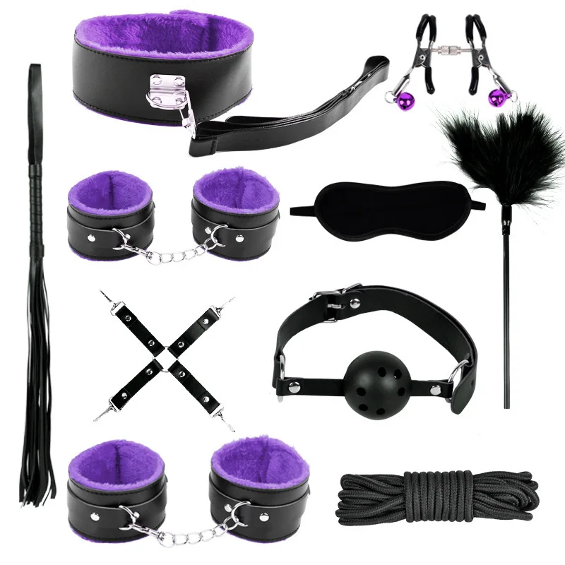 Сексуальные игрушки для взрослых SM, бондаж, набор из 10 шт., OEM Набор для бондажа с индивидуальным логотипом, оптовая продажа