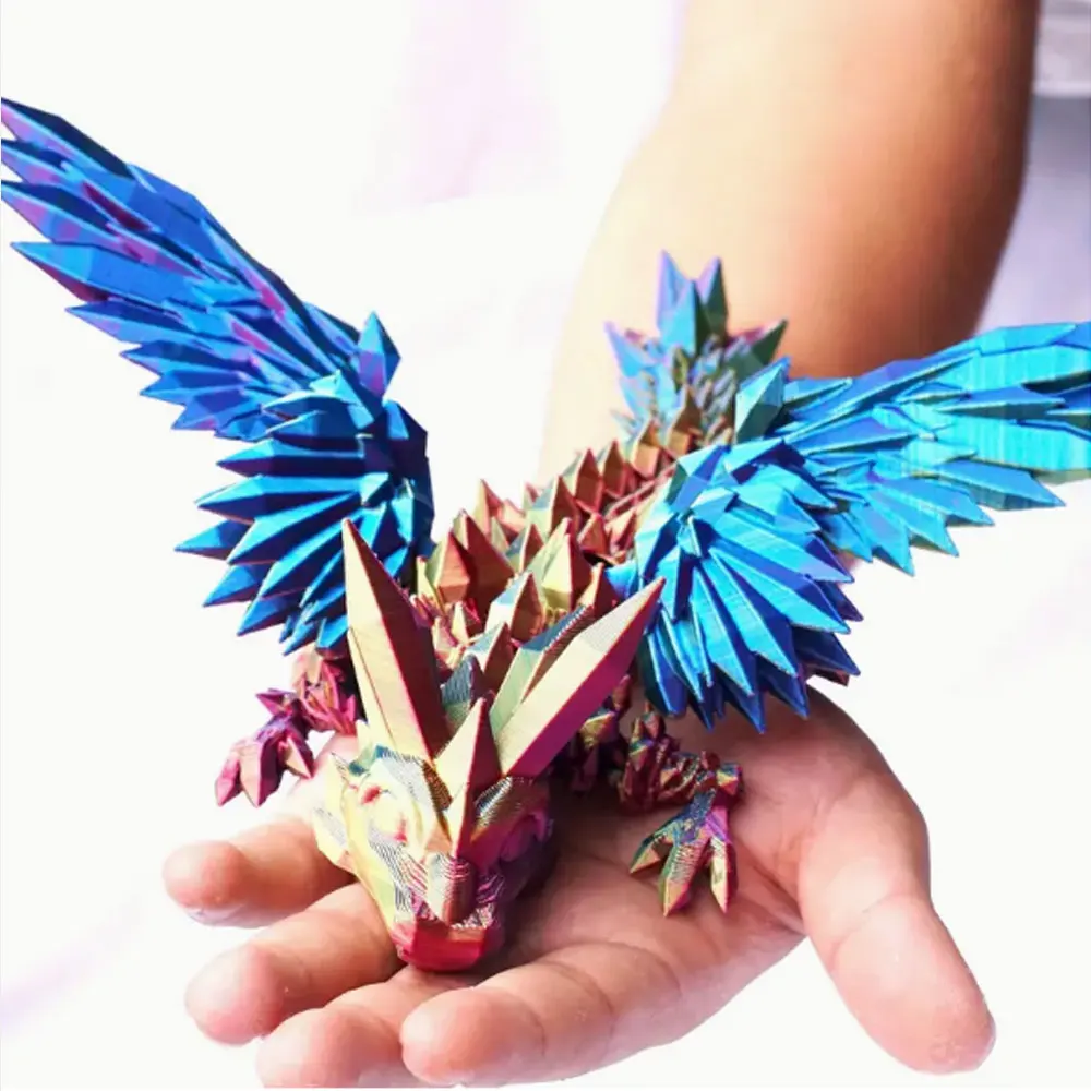 New Rose Dragon Toy Multiple Color Mystery Dragon Egg Custom Big Size Flexible And Movable Articulated Dragon