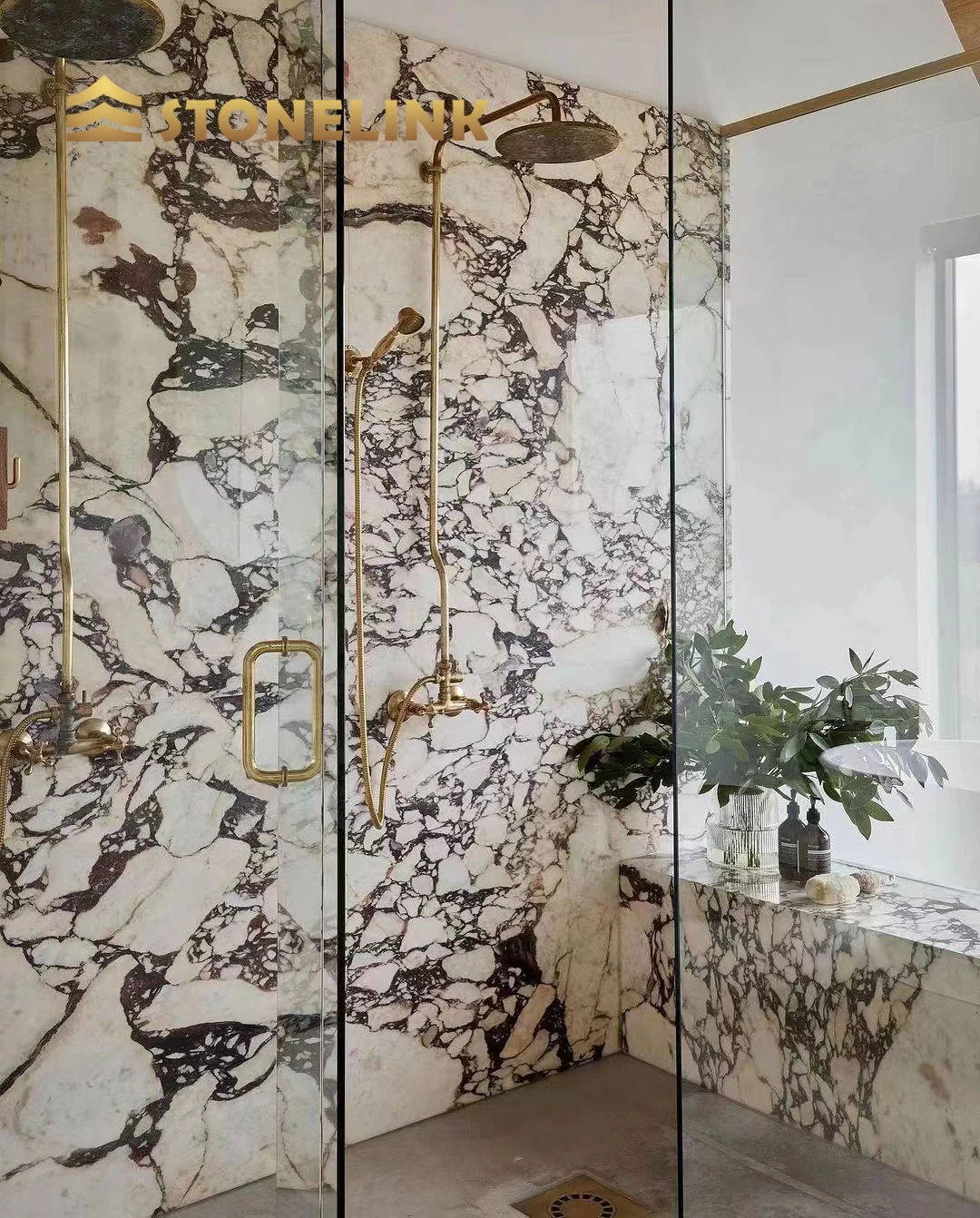Calacatta Viola Marble Slabs Natural Marble Stone on Stock