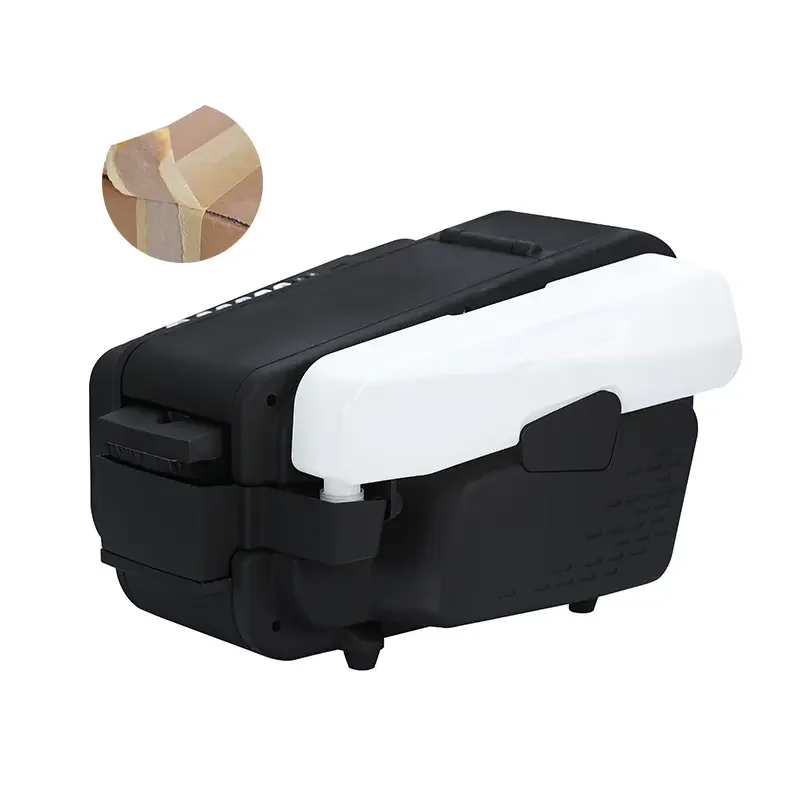 Hot-Selling Print Logo Electric Automatic Wet Kraft Packaging Paper Water Activated Tape Dispenser Machine