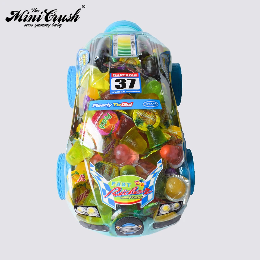 New fancy amazing supercar toy fruit flavour mini gelatina