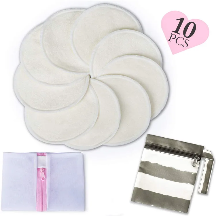 
Amazon hot selling breastfeeding nipple pads soft wear bamboo breast pads for women 
