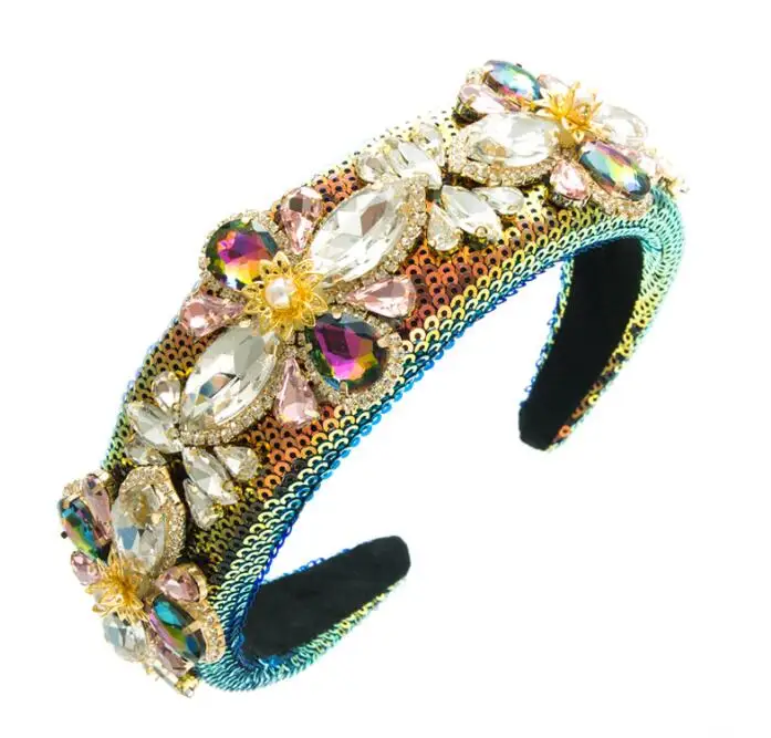 Red Cloth Bow Chinese Dress Headwear Festive Party Performance Elastic Lighting Accessories Womens Hairband