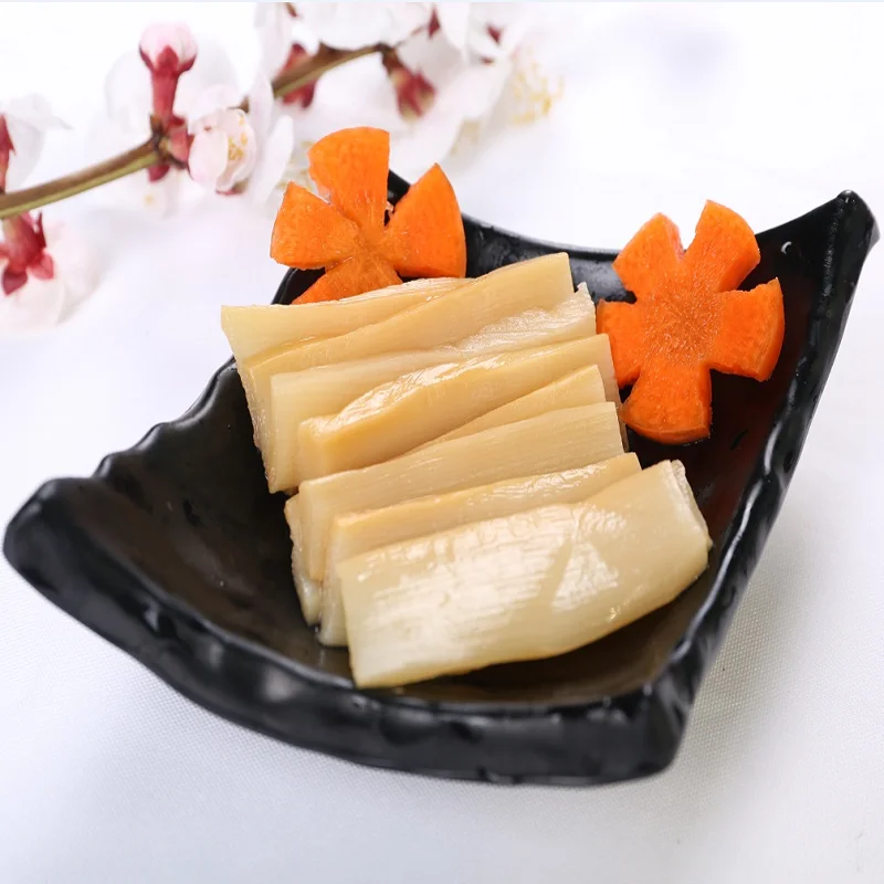 China Made sell pickled vegetable sliced seasoned menma