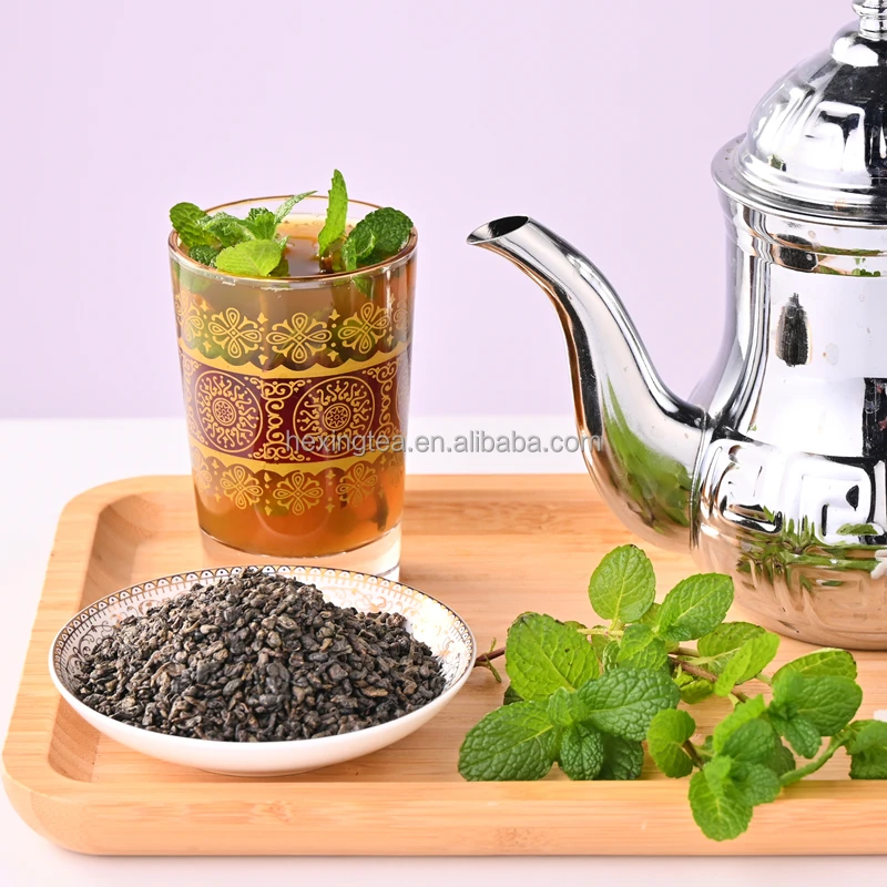 
GUNPOWDER TEA 3505AA FOR MOROCCO CHINA ORGANIC GREEN TEA 