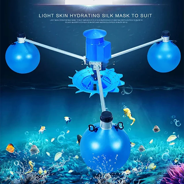 DC 96V 1500W Solar Impeller Type Aerator Solar Power Oxygenation Water Pump For Fish Pond System