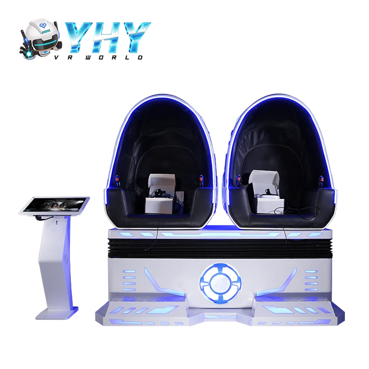 China 9D VR 2 seats Virtual Reality Vr arcade Games machine Egg Cinema Chair 9D Vr Simulator