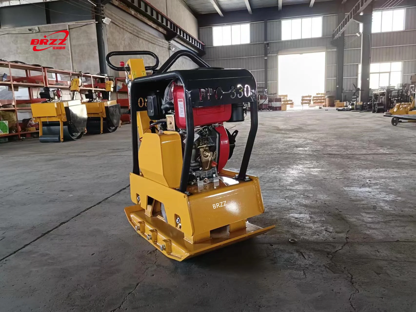 FPC-330 Diesel reversible plate compactor 330kg Two-Way manual  soil concrete vibrator jumping tamper rammer machine for sale