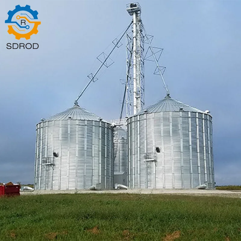 SDROD Brand CE&ISO certification Grain storage equipment corn storage tanks feed grain steel plate silo