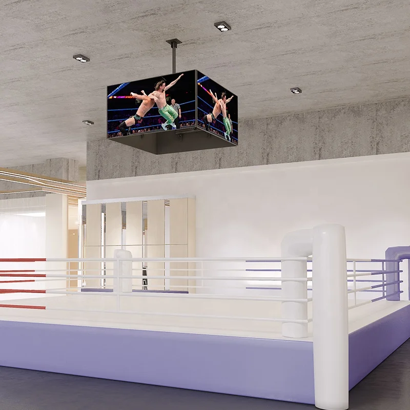 Swivel 90 Quad Display Side by Side Ceiling Mount Telescopic Extension VESA 600X400 mm Max load 30KG