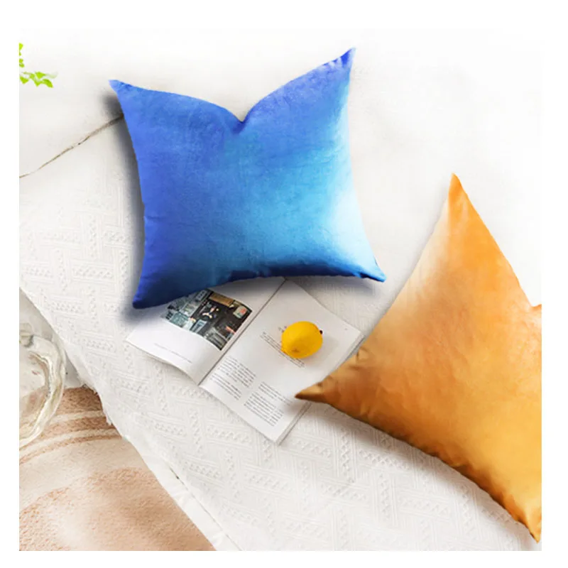 2020 solid velvet cushion shell  customized soft pillow 45 * 45cm shell high quality velvet fabric