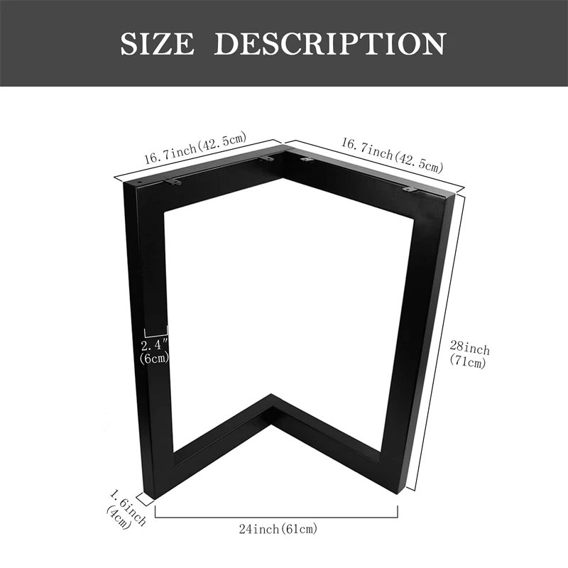 Germany New Arrival 36 Inch Table Legs Iron Coffee Table Legs Vintage Metal Table Legs