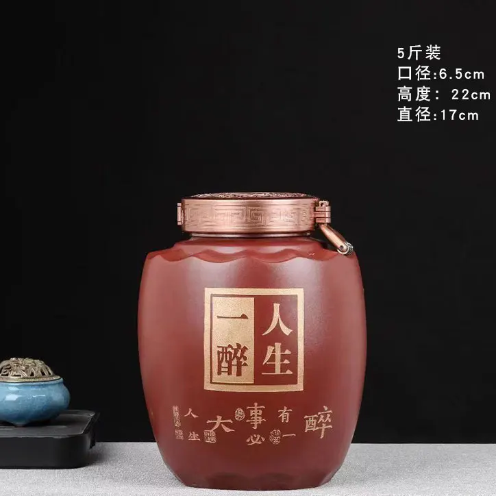 Large capacity wine storage container ceramic bottle custom manufacturer custom bottle