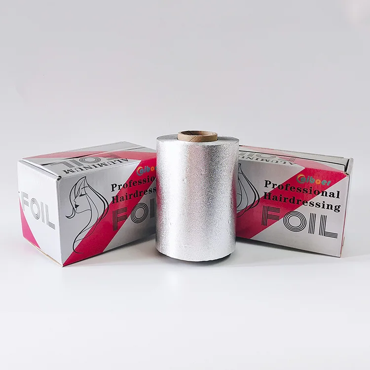 High Quality Hair Salon Foil Colorful Pop-Up Hairdressing Foil Sheets Printed Embossed Cut Plain Hard Roll Hairdresser Foil