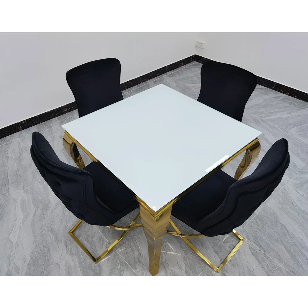 Dining Table and Chair Set Luxury Modern Restaurant Home Furniture Dining Room Dinning Table Set